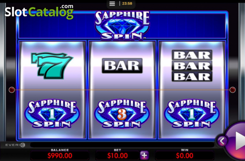 Скрин2. Sapphire Spin слот