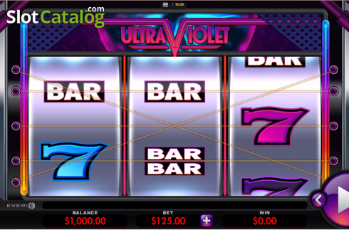 Скрин2. Ultra Violet слот