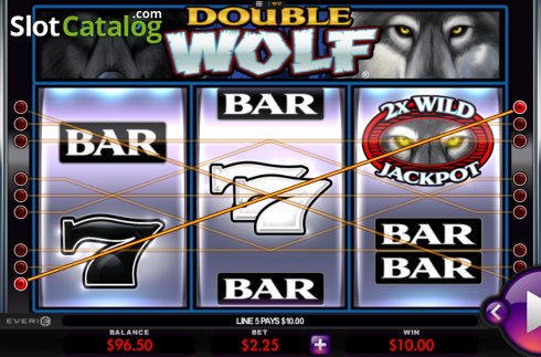 Скрин3. Double Wolf слот