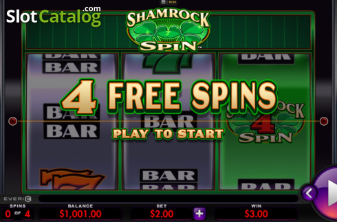 Скрин3. Shamrock Spin слот
