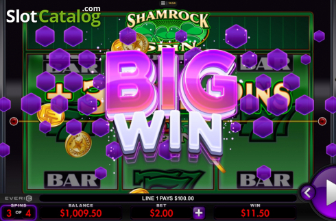 Скрин4. Shamrock Spin слот