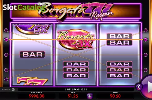 Скрин3. Borgata 777 Respin слот