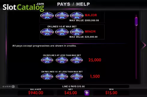 Скрин6. Crystal Star слот
