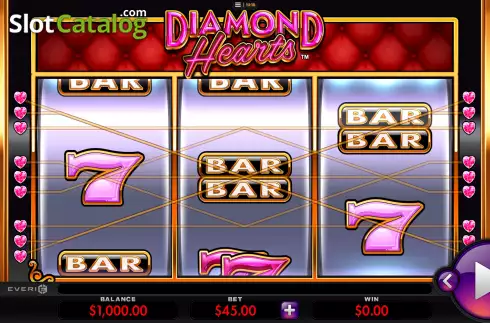 Скрин2. Diamond Hearts слот