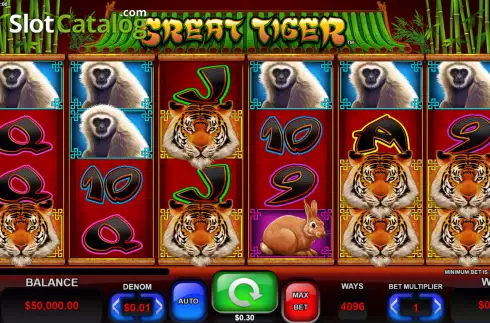 Скрин2. Great Tiger слот