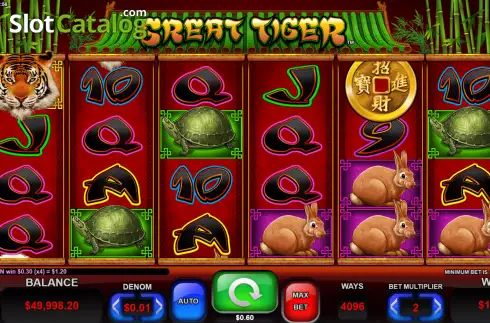 Скрин3. Great Tiger слот