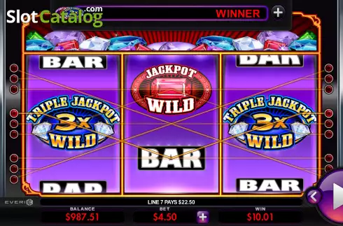 Скрин3. Triple Jackpot Gems слот