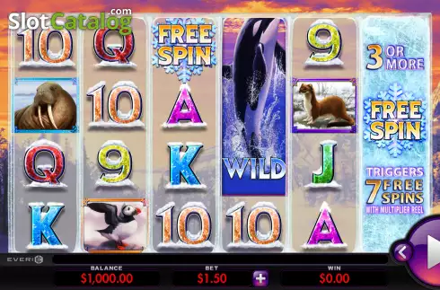 Скрин2. Wild North (Everi) слот