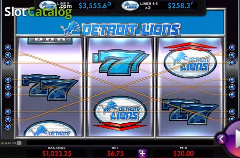 Скрин3. Detroit Lions Deluxe слот
