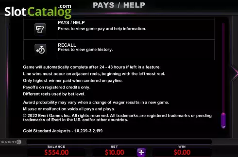 Скрин9. Gold Standard Jackpots слот