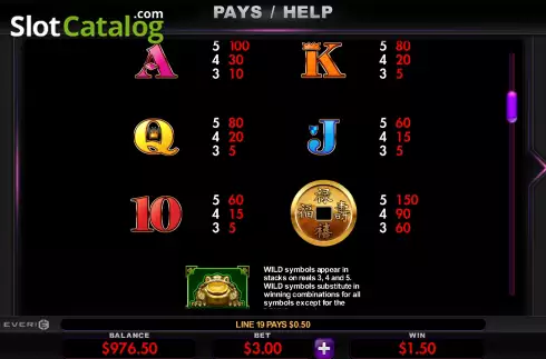 Скрин6. Money Frog (Everi) слот