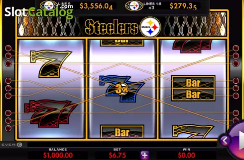 Скрин2. Pittsburgh Steelers Deluxe слот