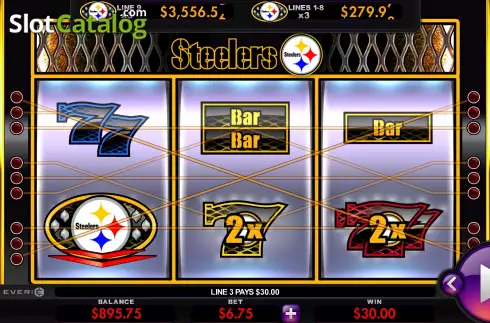 Скрин4. Pittsburgh Steelers Deluxe слот