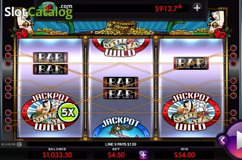 Скрин4. Super Jackpot Seven Seas слот