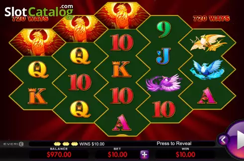 Скрин3. Fire Phoenix Burst слот