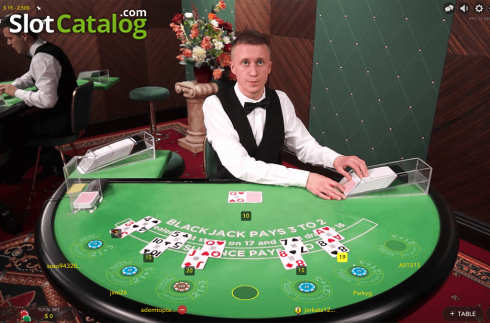 Скрин2. Blackjack C (Evolution Gaming) слот
