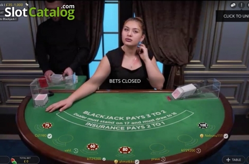 Скрин2. Blackjack I слот
