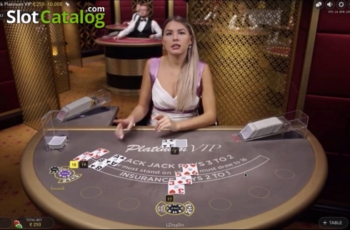 Скрин2. Blackjack Platinum VIP слот