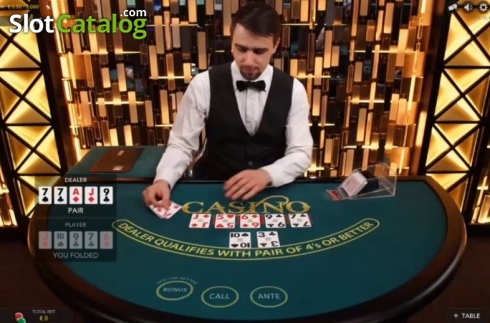 Скрин2. Casino Hold'em (Evolution Gaming) слот