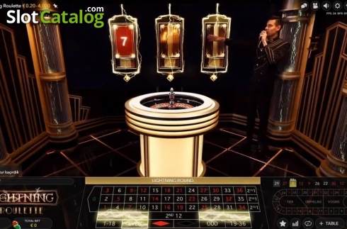 Скрин2. Lightning Roulette (Evolution Gaming) слот
