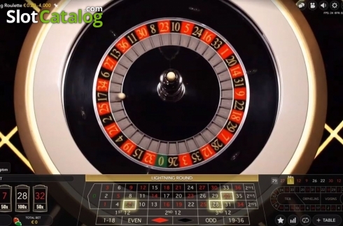 Скрин3. Lightning Roulette (Evolution Gaming) слот