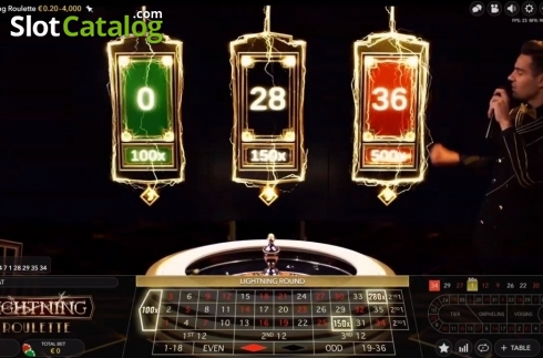 Скрин6. Lightning Roulette (Evolution Gaming) слот