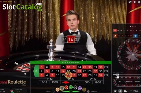 Скрин2. Speed Roulette Live (Evolution Gaming) слот