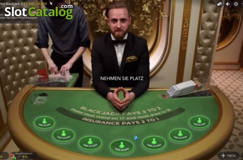 Скрин2. Salon Prive Blackjack 2 слот