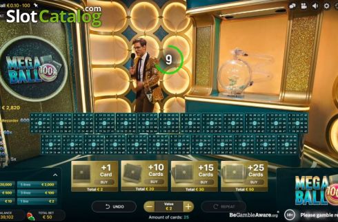 Скрин2. Mega Ball (Evolution Gaming) слот