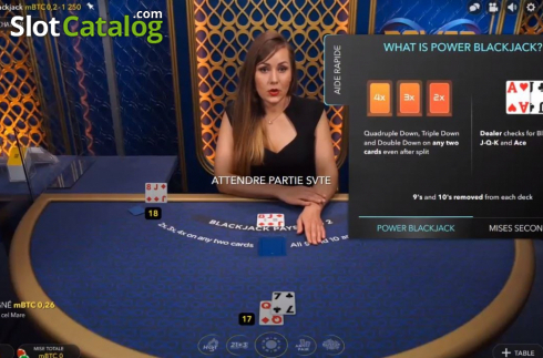 Скрин2. Power Blackjack слот