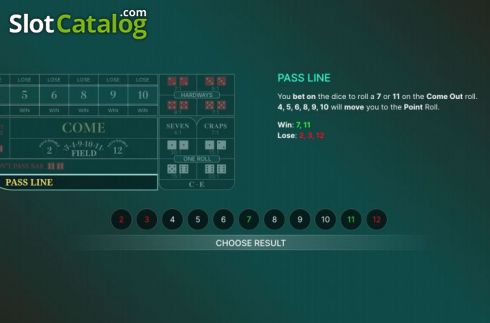 Скрин9. Craps Live (Evolution Gaming) слот