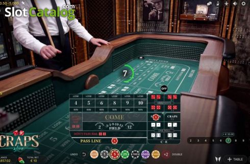 Скрин3. Craps Live (Evolution Gaming) слот