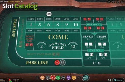 Скрин2. First Person Craps слот