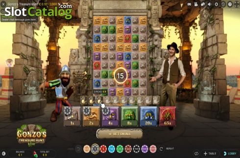 Скрин2. Gonzo's Treasure Hunt слот