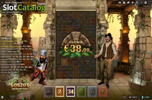 Скрин8. Gonzo's Treasure Hunt слот