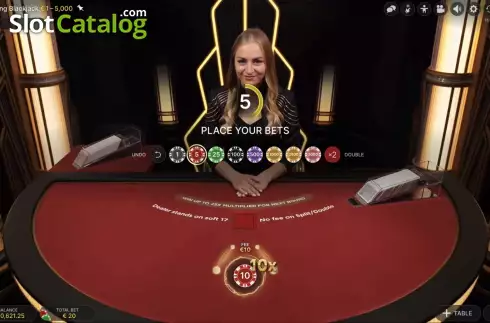 Скрин2. Lightning Blackjack слот