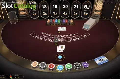 Скрин3. First Person Lightning Blackjack слот