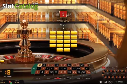 Скрин6. Gold Bar Roulette слот