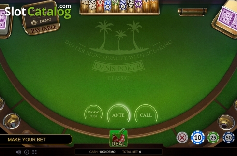 Скрин2. Oasis Poker Classic слот