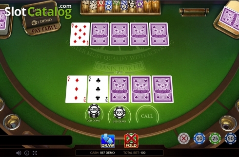 Скрин3. Oasis Poker Classic слот