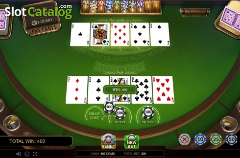 Скрин4. Oasis Poker Classic слот