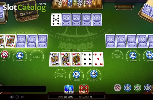Скрин3. Oasis Poker Pro Series слот