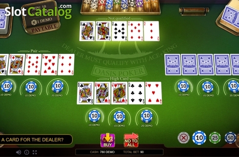 Скрин4. Oasis Poker Pro Series слот