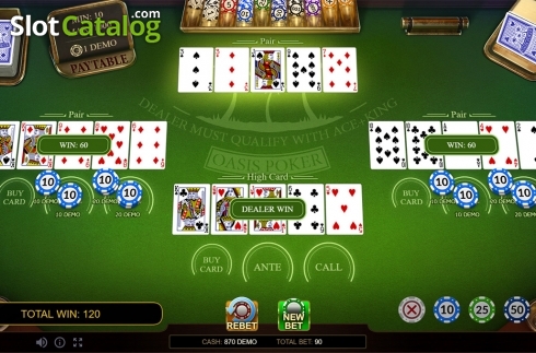 Скрин5. Oasis Poker Pro Series слот