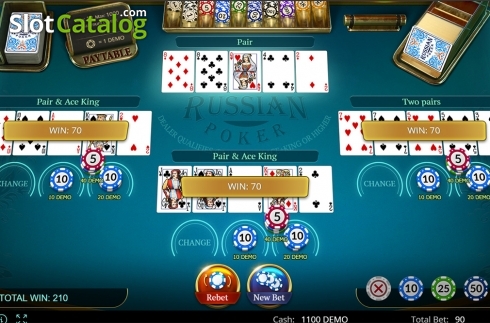 Скрин5. Russian Poker (Evoplay Entertainment) слот