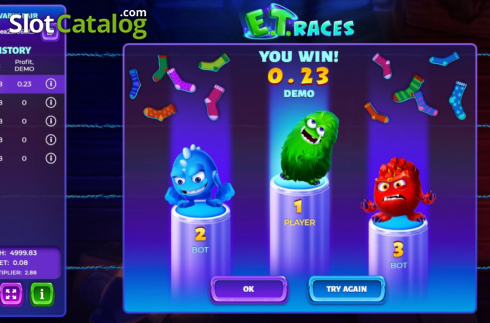 Скрин3. E.T. Races слот