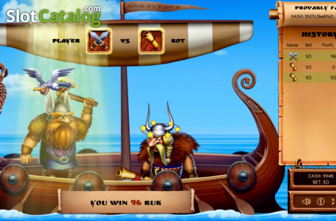 Скрин3. Rock vs Paper: Viking’s mode слот