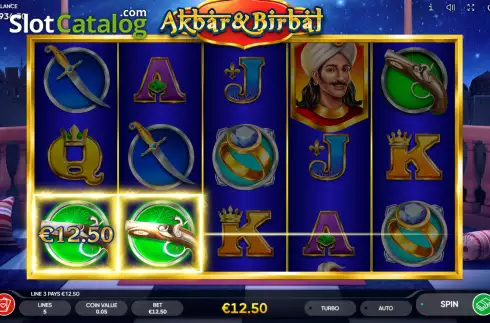 Скрин3. Akbar & Birbal слот