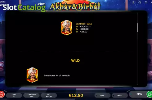Скрин6. Akbar & Birbal слот