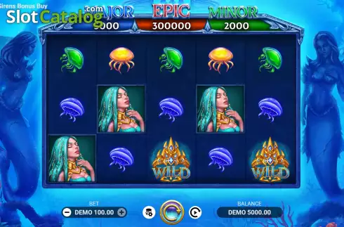 Скрин2. Gold of Sirens Bonus Buy слот
